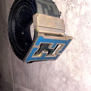 Fendi belt for sale . It’s men size but can fit a teenage boy . Only worn twice.
